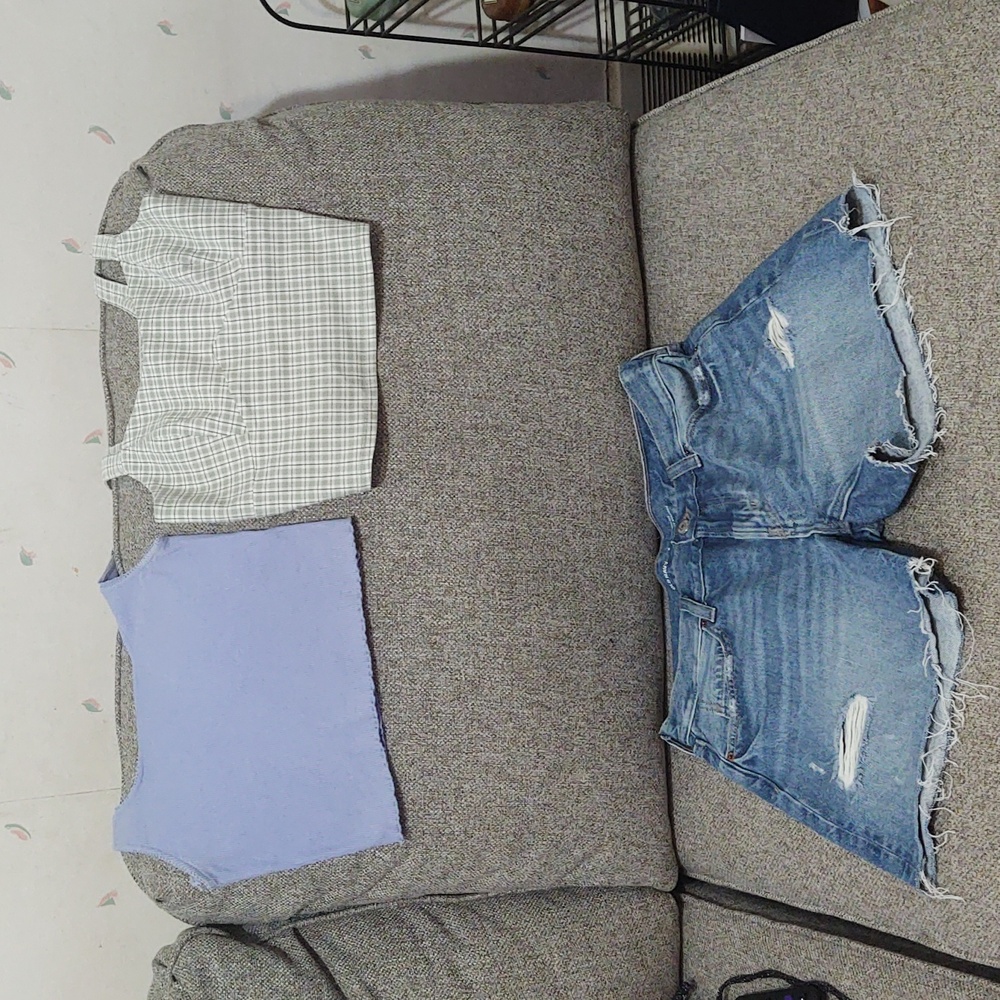 Bundle of tops and shorts